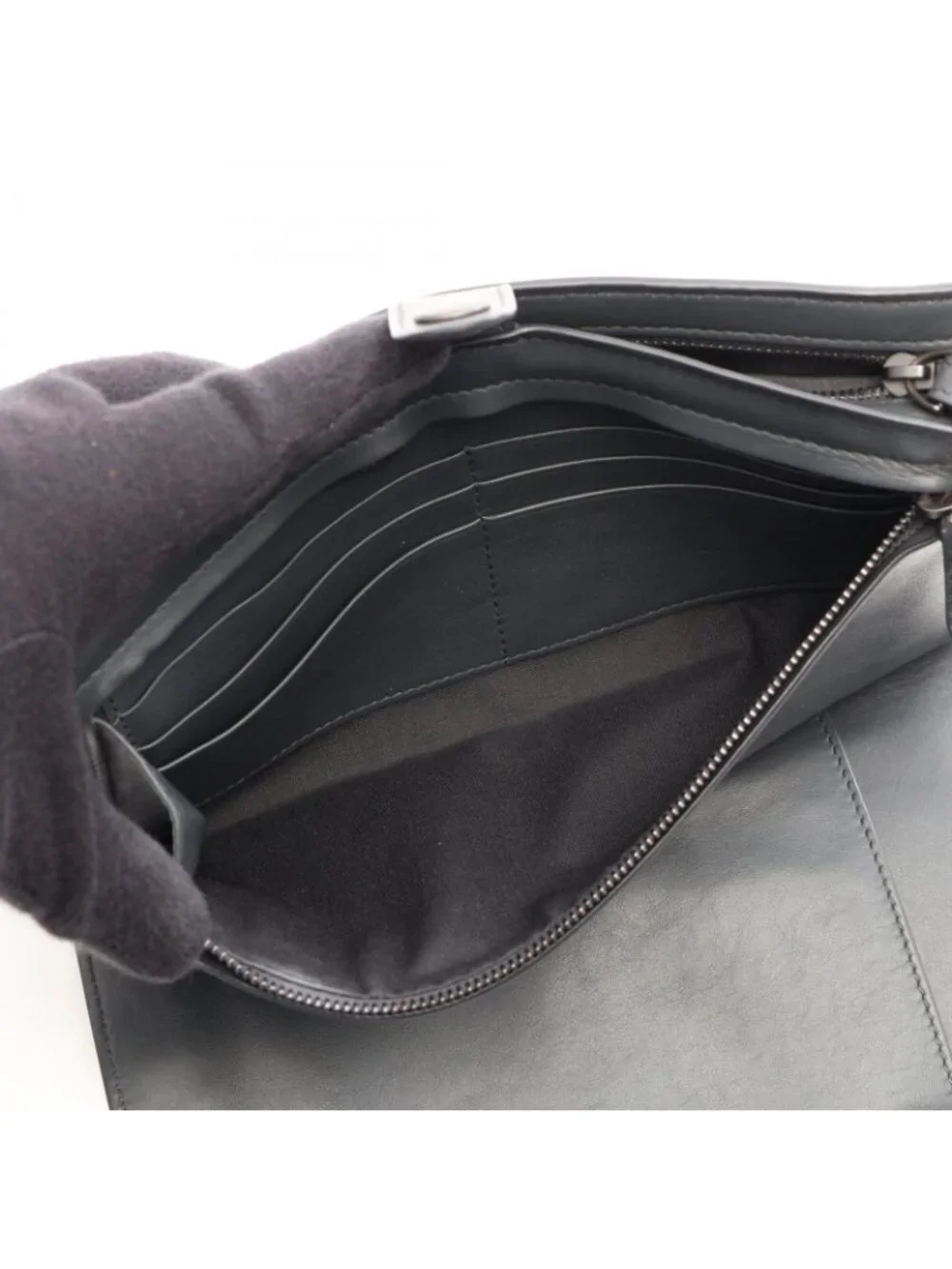 Bottega Veneta Clutch Intrecciato with Hand Strap Leather